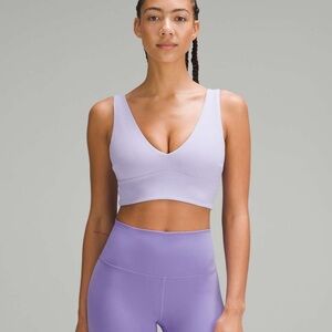 Lululemon Align V-Neck Bra *Light Support, A/B Cup in Lilac Ether